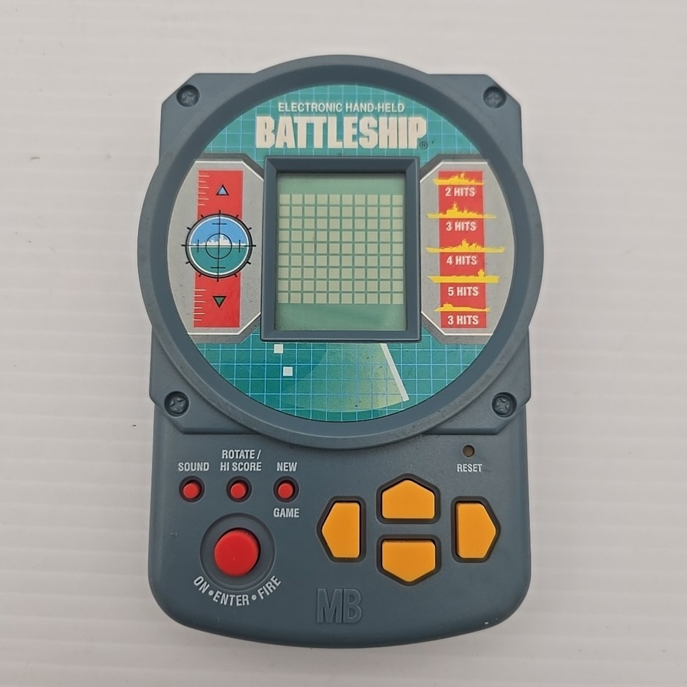 Vintage 1995 Battleship Electronic Hand Held Game Milton‎ Bradley Toy